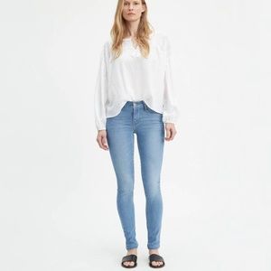 Levi 711 Jeans - Light Blue - Size 27